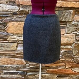 Elie Tahari Gray Wool Mini Skirt (6)